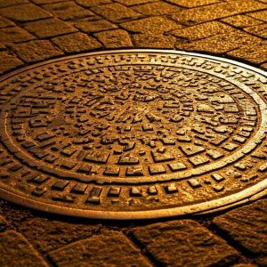 Exploration des plaques d'égout et des cadres